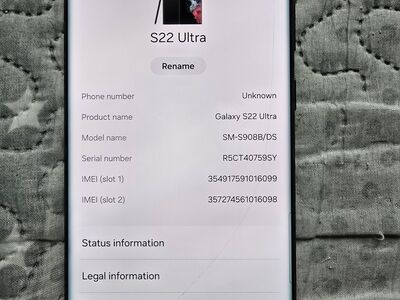 Samsung S22 Ultra 12/512GB