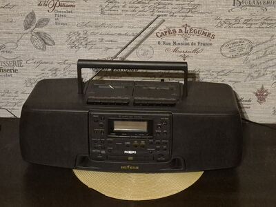 Philips retro muusikakeskus/raadio/cd/kassettmakk