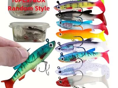 Silikoon Kalapüügi Landid 10tk, 8cm, 14g