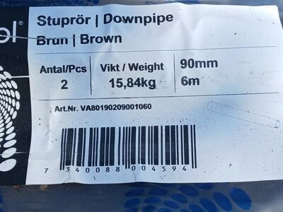 Müüa pruunid vihmaveetorud.