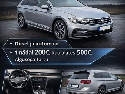 Volkswagen Passat R-Line rent (Tartu)