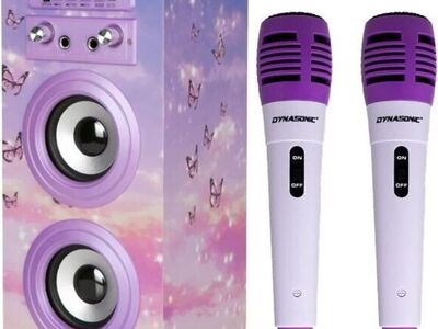 Karaokemasin DYNASONIC 2 mikrofoniga