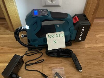 Akupump / kompressor 18v, 1 aku, laadija