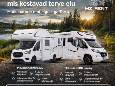 Matkaautode rent algusega Tartust