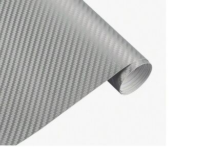 Carbon Fiber Vinyl 3D Carbon 30cmx127cm hõbe