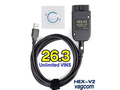 VCDS HEX-V2 25.3.0 piiramatu VIN arvuga ENG