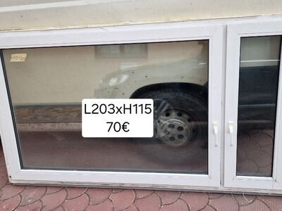 Erinevad PVC aknad 5tk