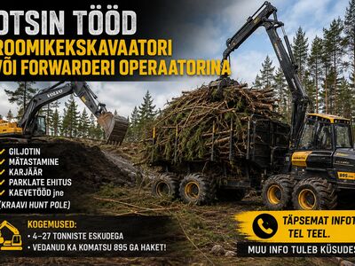 Roomikekskavaatori/forvarderi operaator