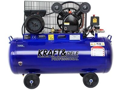 Õlikompressor 100L 2 kolbi 230V KD4054 KASUTATUD!