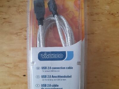 USB 2.0 ühenduskaabel pikkus 1,8m