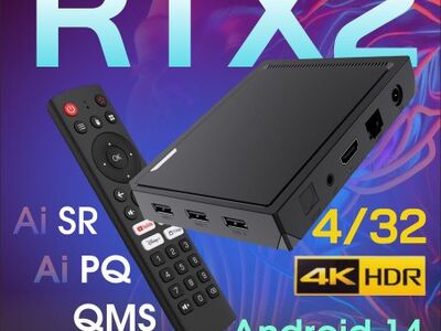 RT-X2 Android 14 TV-boks, 4 GB 32 GB