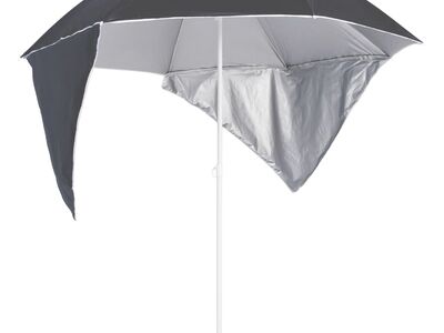 vidaXL ranna päevavari külgseintega, antratsiithall, 215 cm