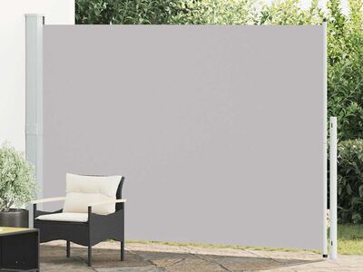 vidaXL lahtitõmmatav terrassi külgsein, 200 x 314 cm, hall