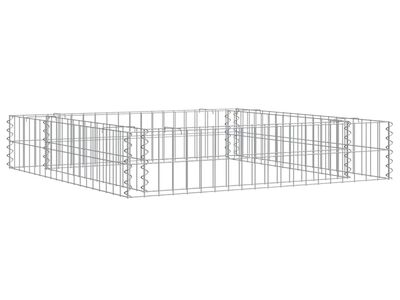 vidaXL gabioon-taimelava, tsingitud teras, 100 x 100 x 20 cm