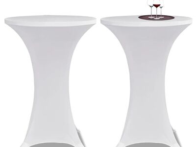Venivast materjalist lauakate 2 tk, valge