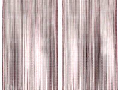 vidaXL nöörkardinad 2 tk, 100 x 250 cm, burgundiapunane