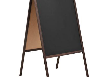 vidaXL kahepoolne tahvel, seedripuu, iseseisev, 60 x 80 cm