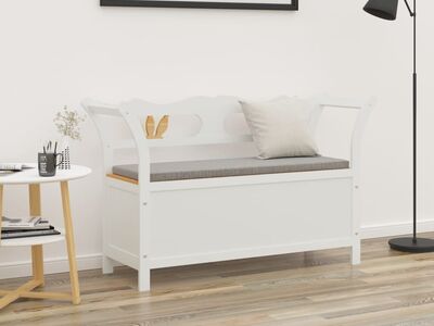 vidaXL pink, valge, 107 x 45 x 75,5 cm, nulupuit