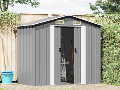vidaXL aiakuur metallist 204 x 132 x 186 cm hall