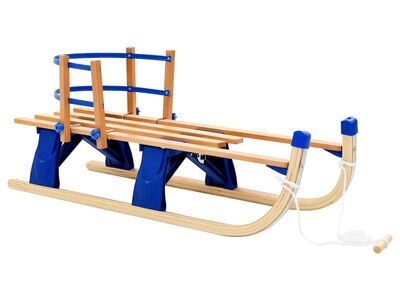 vidaXL seljatoega puidust kokkupandav kelk 119 cm