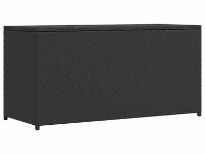 vidaXL aia hoiukast, must, 120 x 50 x 60 cm, polürotang