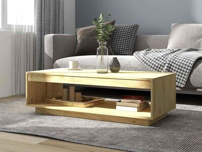 vidaXL kohvilaud 110x50x33,5 cm, männipuit