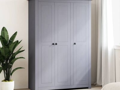 vidaXL 3 uksega riidekapp hall 118x50x171,5 cm mänd Panama sari