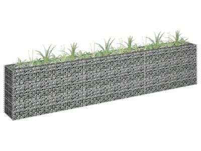 vidaXL gabioon-taimelava, tsingitud teras, 270 x 30 x 60 cm