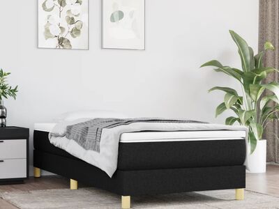 vidaXL vedrumadratsi voodiraam , must, 90x200cm, kangas