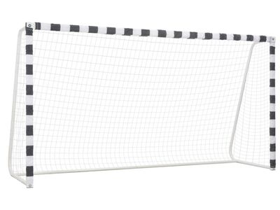 vidaXL jalgpallivärav 300 x 160 x 90 cm metall must ja valge