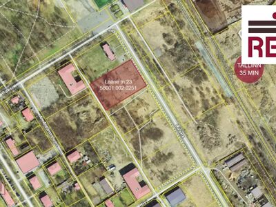 Müüa detailplaneeringuga kinnistud Paldiski Tehnopargis