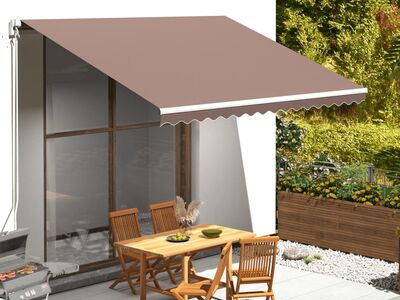 vidaXL varikatuse asenduskangas, pruun, 4 x 2,5 m