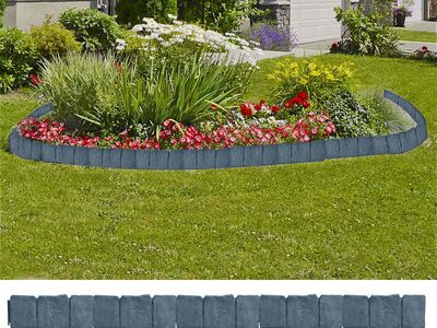 vidaXL plastist aia / muru kiviääris 41 tk 10 m