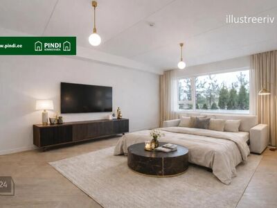 Müüa modernne 1-toaline korter katuseterrassiga majas!