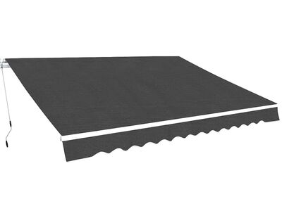 vidaXL kokkupandav käsitsi kasutatav varikatus, 500 cm, antratsiithall
