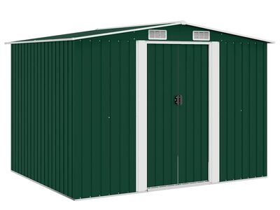 vidaXL aiakuur metallist 257 x 205 x 178 cm roheline