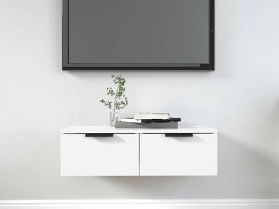 vidaXL seinakapp, valge, 68 x 30 x 20 cm, tehispuit