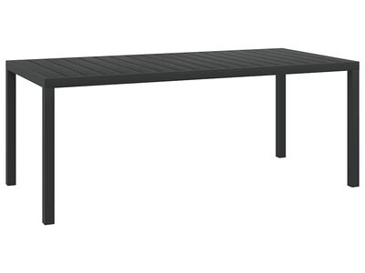 vidaXL aialaud, must, 185 x 90 x 74 cm, WPC ja alumiinium