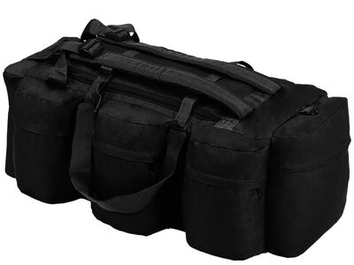vidaXL kolm ühes armeestiilis riidest reisikott 45 l, kaitsevärvi