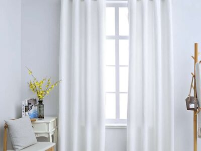 vidaXL pimendavad kardinad metallrõngastega 2 tk, valge, 140 x 225 cm