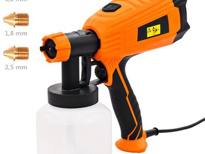 vidaXL elektriline värvipüstol 3 otsaku suurusega 500 W 800 ml