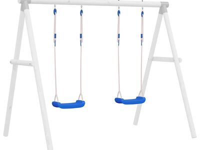 vidaXL köitega kiigeistmed 2 tk, sinine, 37 x 15 cm, polüetüleen