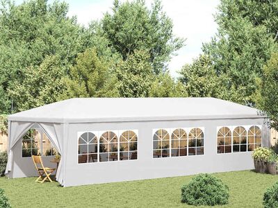 vidaXL peotelk 3 x 9 m, valge