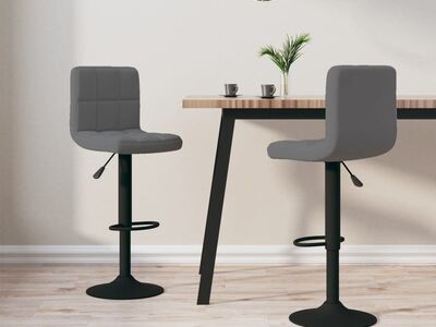 vidaXL baaripukid 2 tk, tumehall, samet