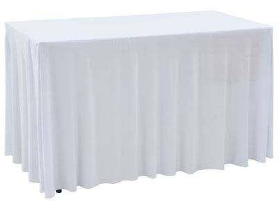vidaXL 2 tk venivad lauakatted, 183 x 76 x 74 cm, valge