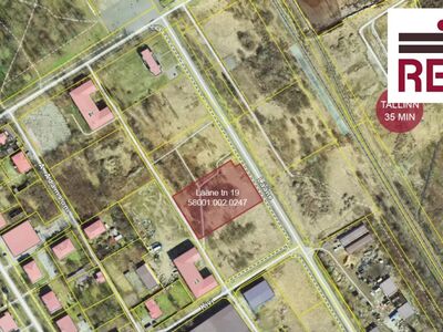 Müüa detailplaneeringuga kinnistud Paldiski Tehnopargis