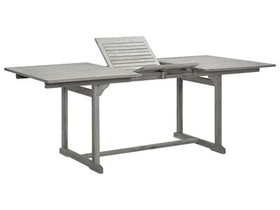 vidaXL aia söögilaud (150-200) x 100 x 75 cm, akaatsiapuit