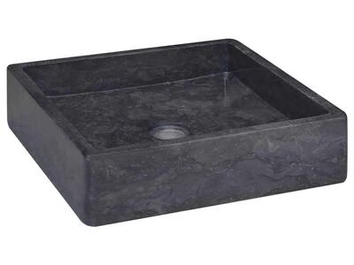 vidaXL valamu, must, 40x40x10 cm, marmor