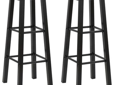 vidaXL baaripukid, 2 tk, must MDF