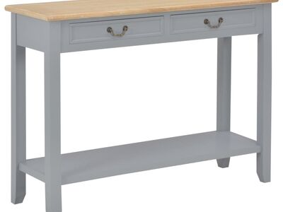 vidaXL konsoollaud, hall, 110 x 35 x 80 cm, puit